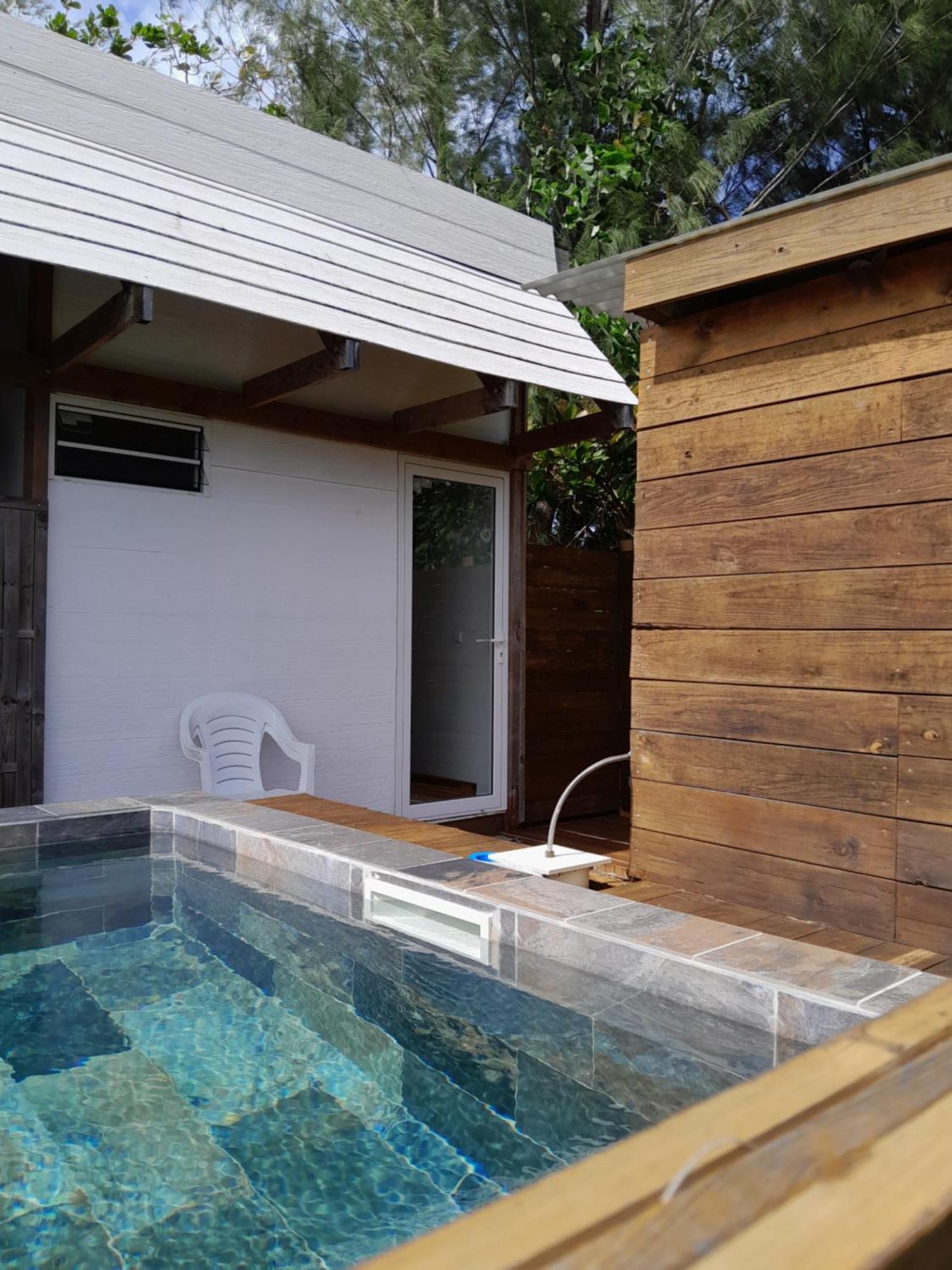 Mara'ai le spot Chambre Mahu Deluxe triple avec piscine Mataura Exterior foto