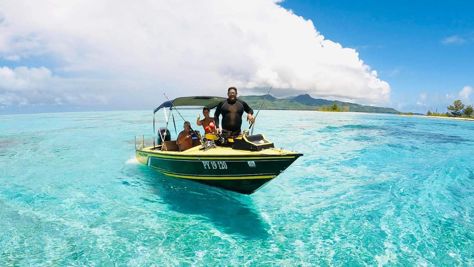 Mara'ai le spot Chambre Mahu Deluxe triple avec piscine Mataura Exterior foto