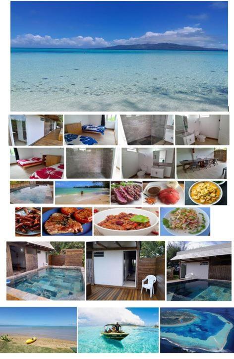 Mara'ai le spot Chambre Mahu Deluxe triple avec piscine Mataura Exterior foto